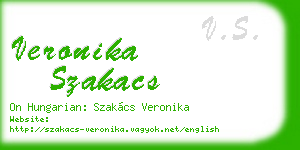 veronika szakacs business card